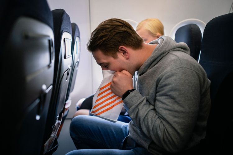 Speiübel war es Dutzenden Passagieren auf einem Flug von Mauritius nach Frankfurt.