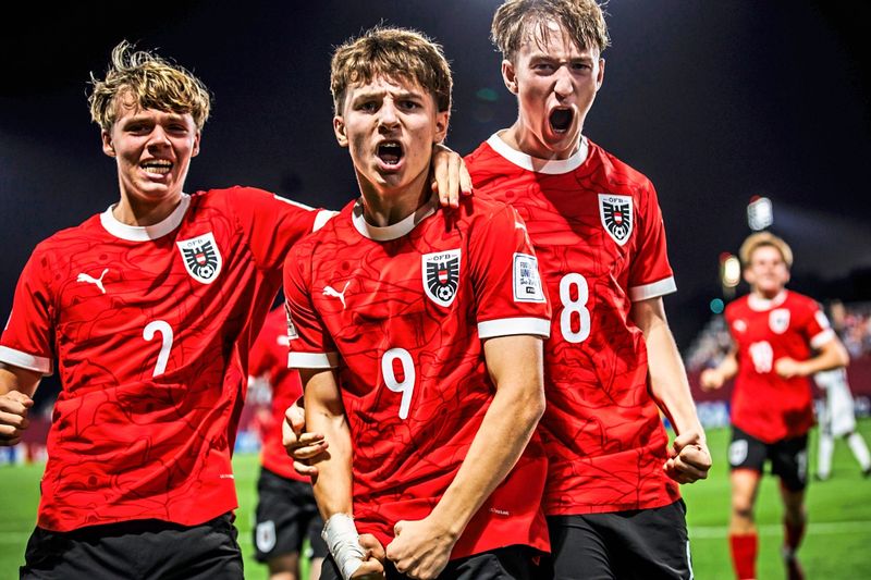 ÖFB-U17 zieht mit 4:0-Sieg gegen England ins WM-Viertelfinale ein