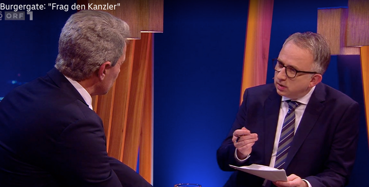 Karl Schmähhammer beim Interview mit Peter Klien in 