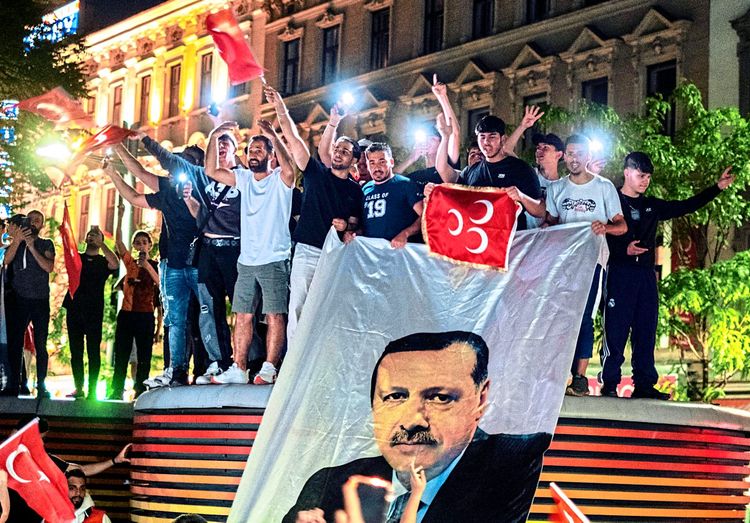 Feier in Wien nach Wahlsieg Erdoğans