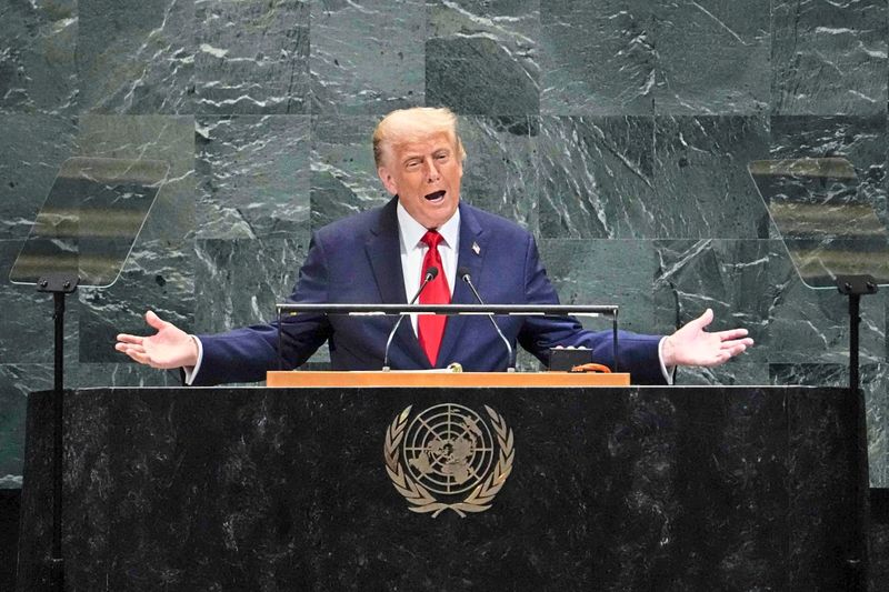 Trump attackiert die Uno, Europas Migrationspolitik und leugnet den Klimawandel