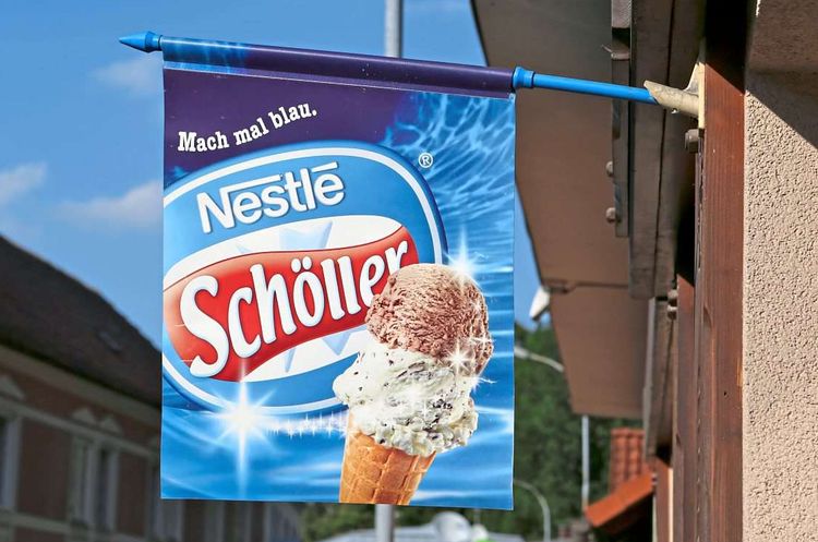 Schöller Eis, Logofahne