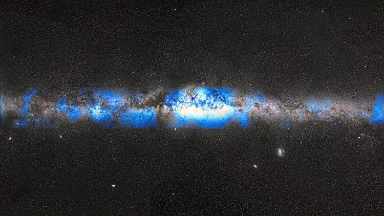 Milchstraße durch die Neutrino-Linse