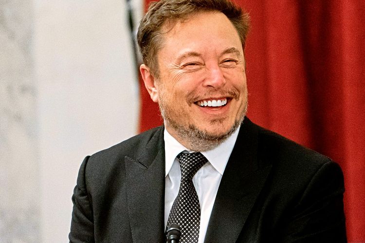 Das Bild zeigt den lächelnden Tech-Milliardär Elon Musk
