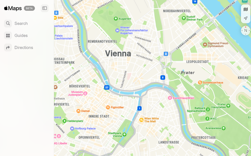 Konkurrenz für Google: Apple Maps nun auch im Browser verfügbar