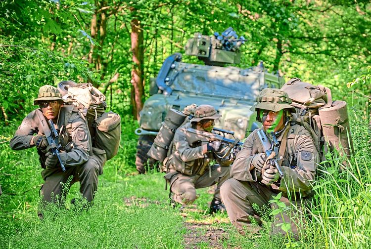 Bundesheer-Soldaten beim Training für den Feldeinsatz
