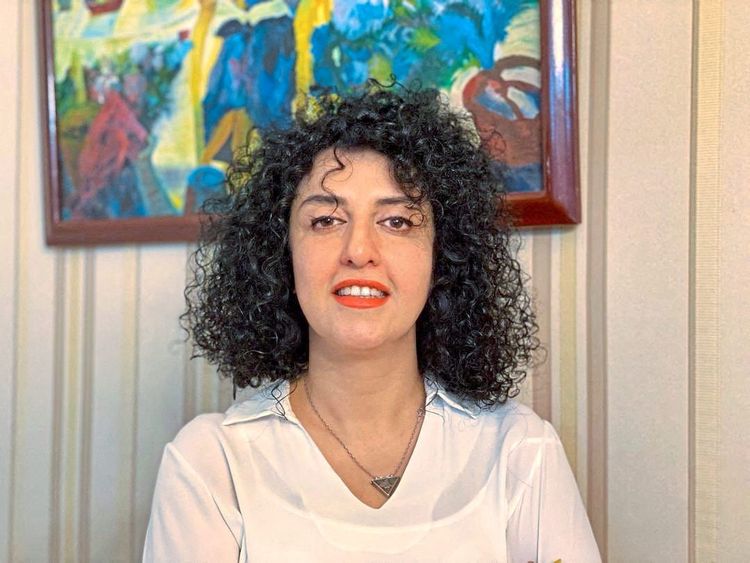 Die diesjährige Friedensnobelpreisträgerin Narges Mohammadi auf einem Archivbild.