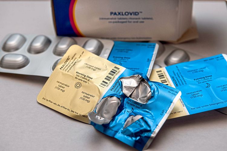 Paxlovid Tabletten gegen Corona.