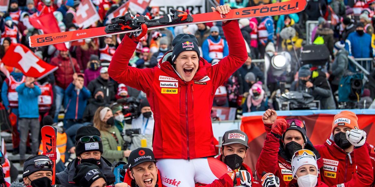 Odermatt Gewinnt Stimmungsvollen Adelboden-Riesenslalom Vor Feller ...