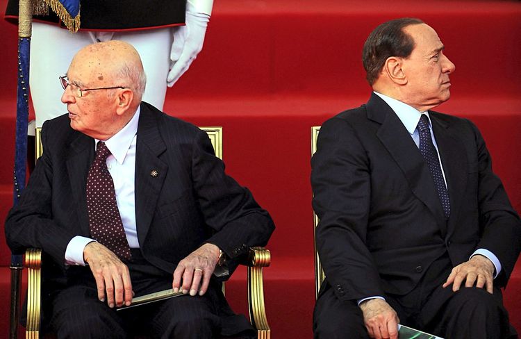 Napolitano und Berlusconi