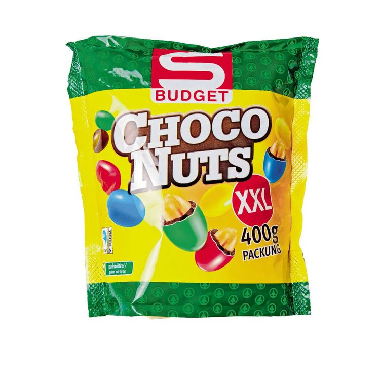 S-Budget Choco Nuts XXL, 400 g, 2,49 Euro, Spar