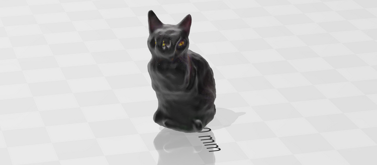 3D-Modell einer Katze