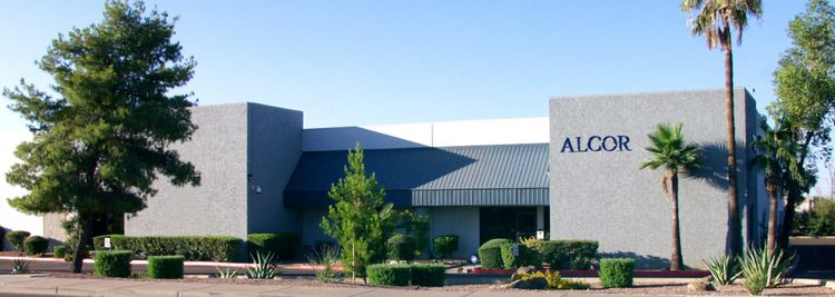 Die Zentrale von Alcor in Scottsdale, Arizona.