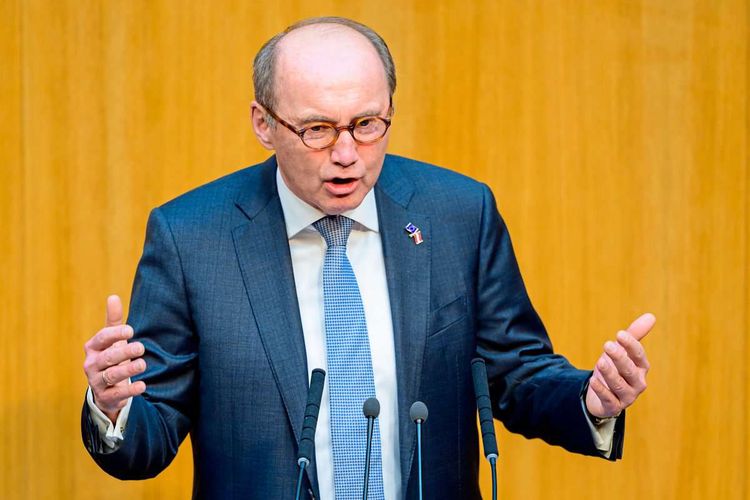 Othmar Karas (ÖVP) im Rahmen einer Sitzung des Nationalrats im Parlament am Mittwoch, 31. Jänner 2024, in Wien.