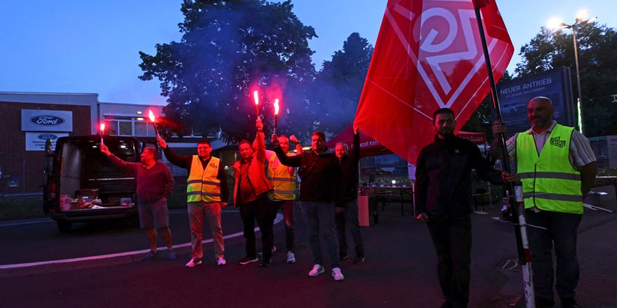 Historischer Streik bei deutschen Ford-Werken