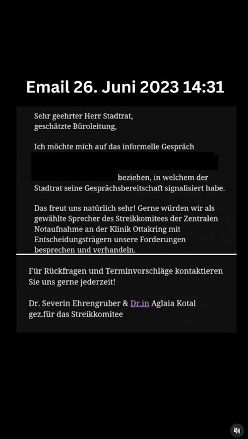 Streiksprecher Severin Ehrenberger auf Instagram