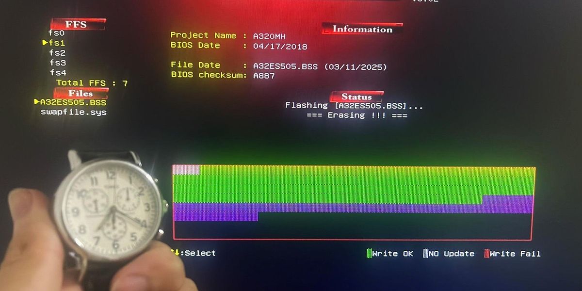 Rekordverdächtiges 100-Stunden-BIOS-Update endet mit kaputtem Mainboard