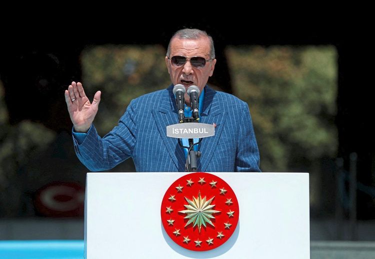 Erdogan hält vor der Stichwahl eine Rede