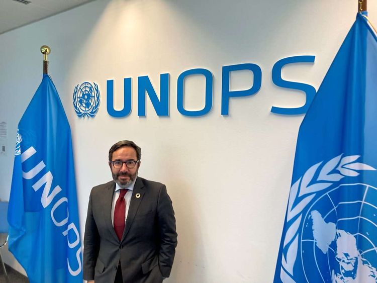 Jorge Moreira da Silva, Exekutivdirektor der UN-Agentur UNOPS, bei seinem Besuch in Wien.