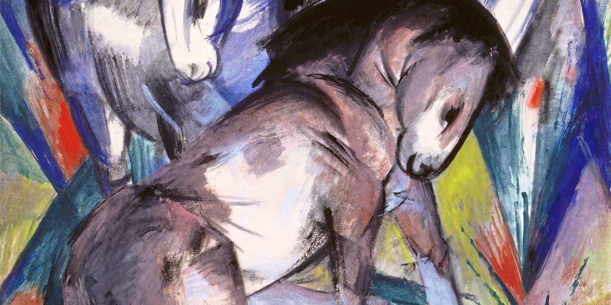 die pferde des malers franz marc bunte teure seelenwesen bildende kunst derstandard de kultur