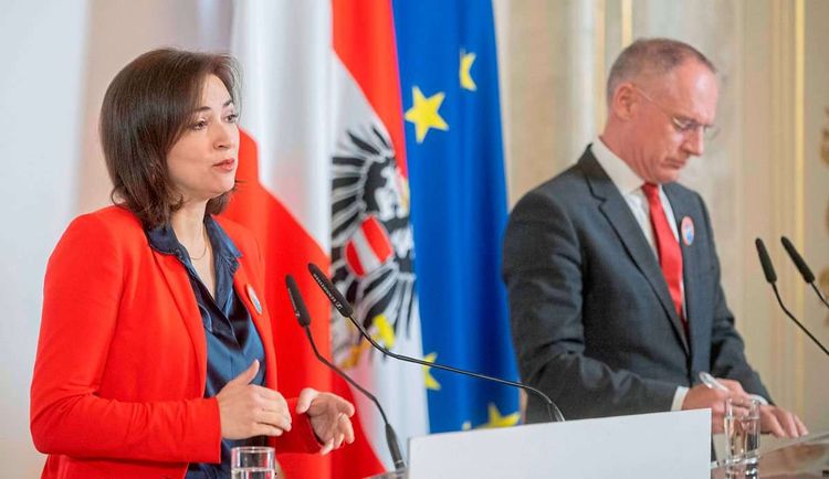 Justizministerin Alma Zadic (Grüne) und Innenminister Gerhard Karner (ÖVP).