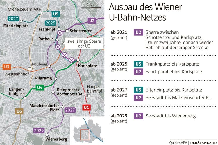 Neue Wiener U Bahn U5 Wird Später Fertig Als Geplant Wien Derstandard At › Panorama