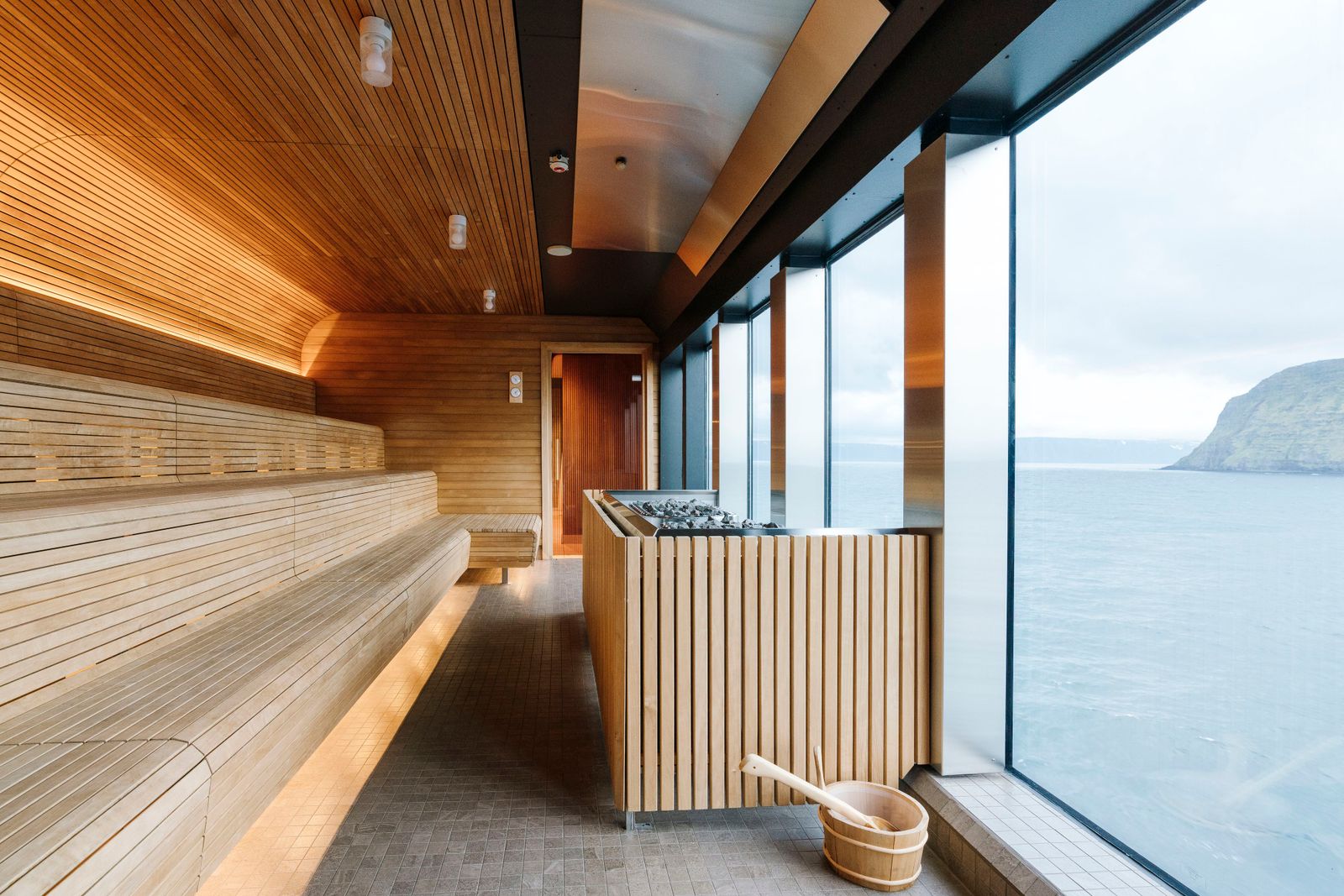 Die Sauna der MS Fridtjof Nansen.
