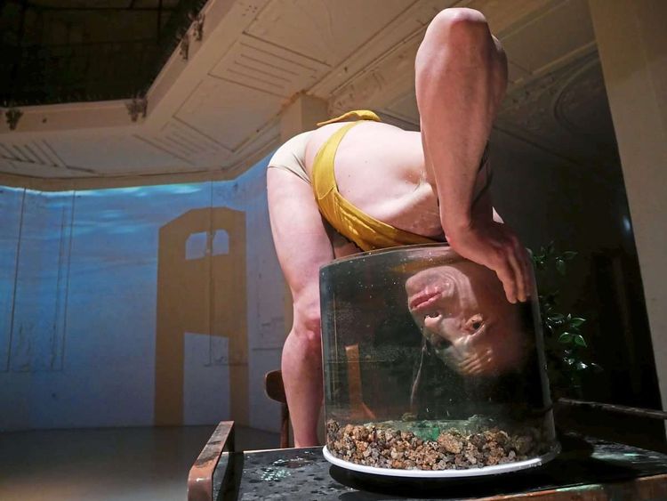 Er würde lieber sterben, als ohne Wanda zu leben. Das demonstriert Severin (Jonas Kling) eindrücklich, indem er kopfüber ins Aquarium steigt.