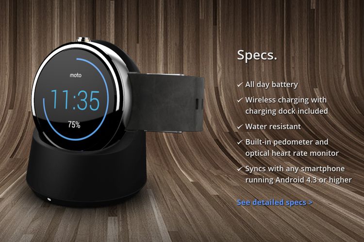 Moto 360 Motorolas runde Smartwatch ist da Android derStandard.at