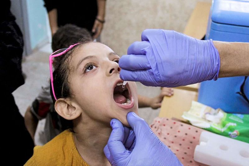 Polio-Impfkampagne im Norden des Gazastreifens gestartet