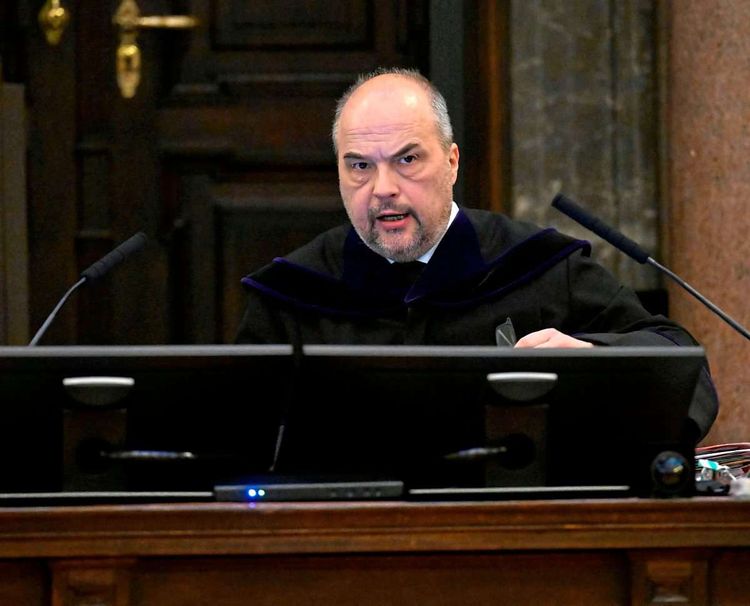 Richter Michael Radasztics bei der Verhandlung gegen Ex-Kanzler Sebastian Kurz. 