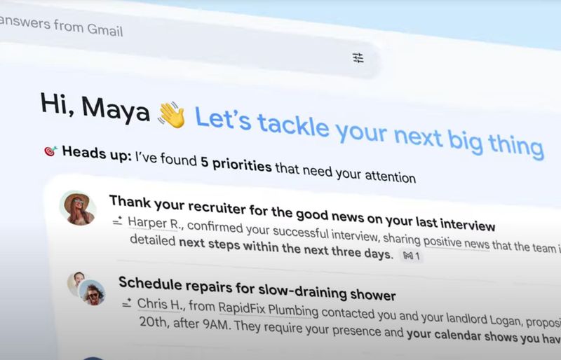 Google baut Gmail auf Basis von KI grundlegend um