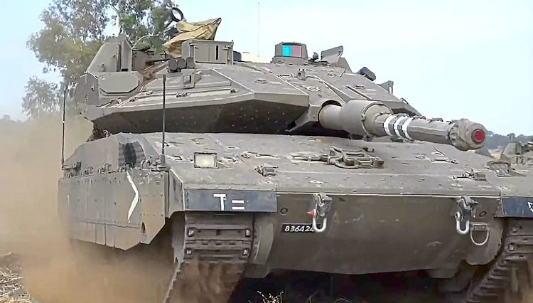 Ein israelischer Merkava IV-Panzer.