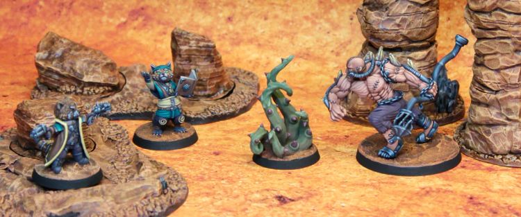 Figuren auf einem Spieltisch