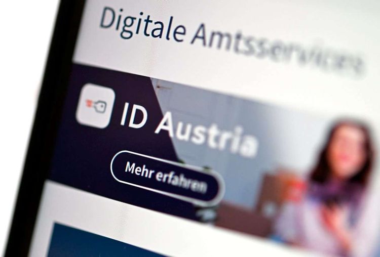 Screenshot Anmeldeseite der ID Austria