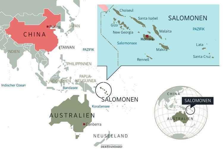 Kartengrafik Salomonen