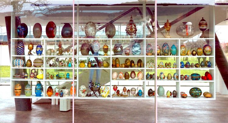 Eiermuseum in Winden mit vielen Modellen von Eiern