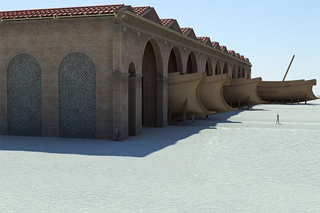 Hafen Im Antiken Rom 5 Buchstaben Riesige Schiffswerft im Hafen des antiken Rom entdeckt - Wochenschau