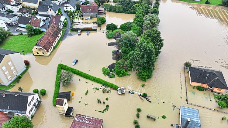 Überschwemmung Steiermark Gnas Starkregen