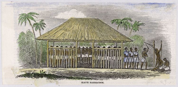Zeichnung über Sklavenhandel von 1849.