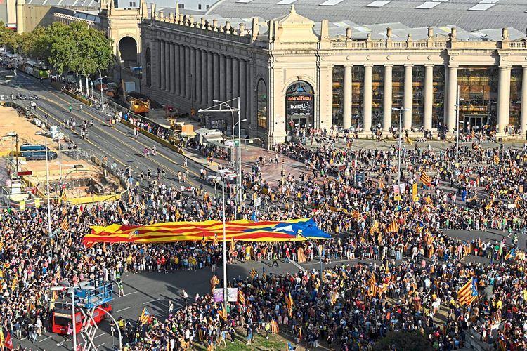 Unabhängigkeitsdemo Katalonien