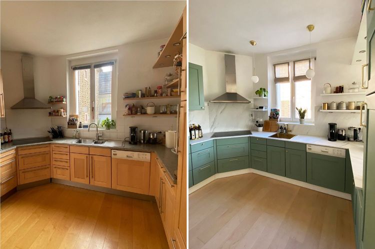 Make-over in Küche und Bad: Was Folieren und Anstreichen bringen