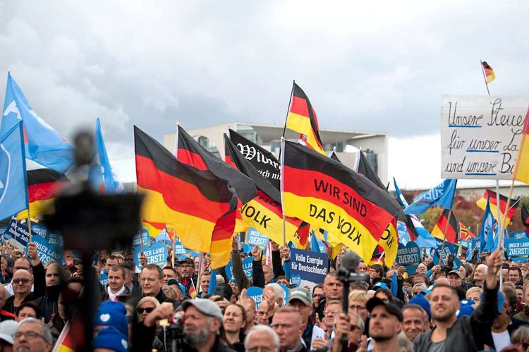 Eine AfD-Demo in Berlin im Oktober 2022.