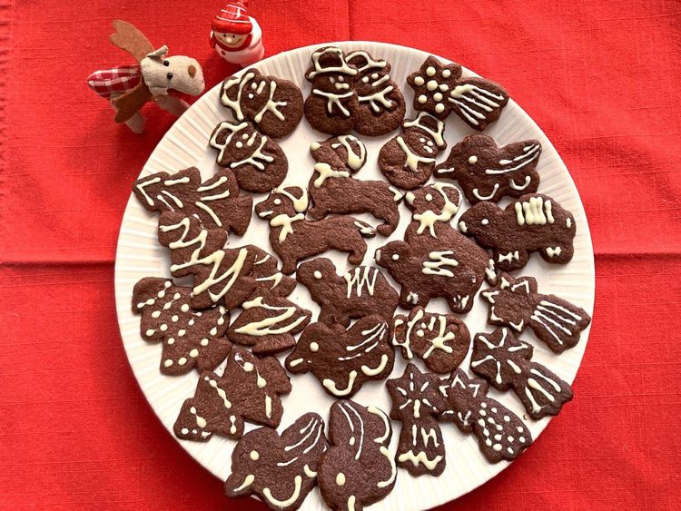 Schokolade-Minze-Kekse