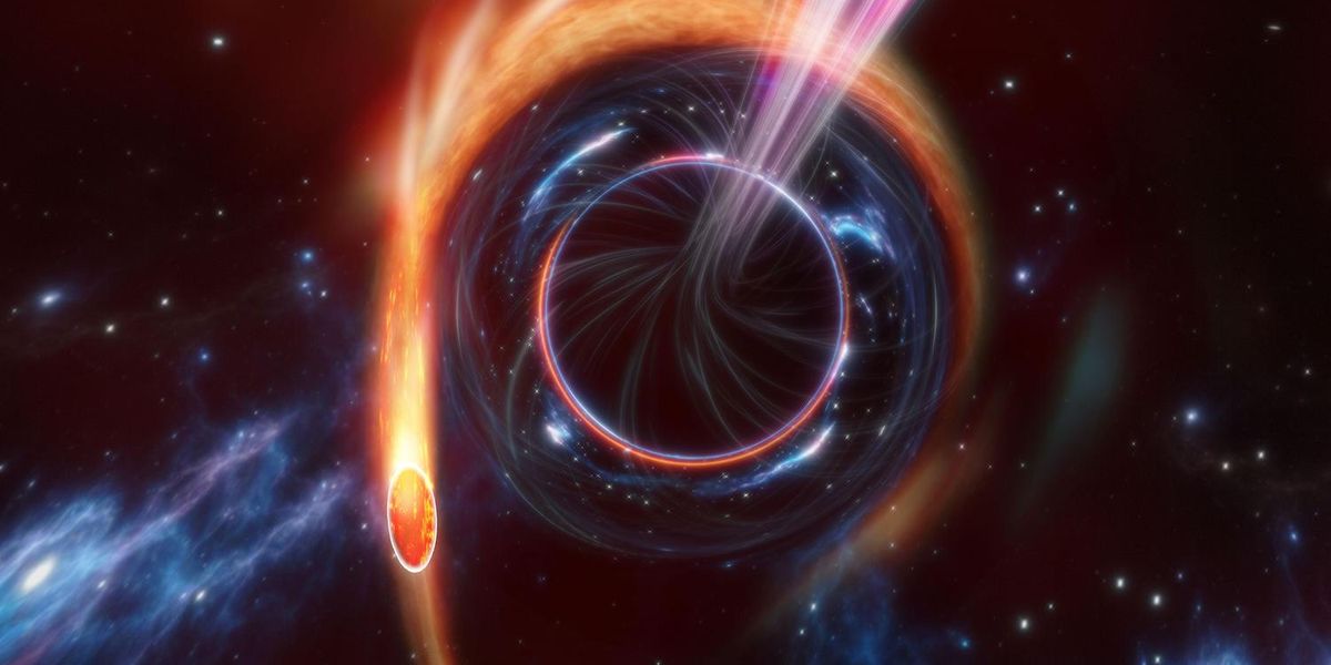 Rares Ereignis bei Sternverschlingung eines Schwarzen Lochs erspäht