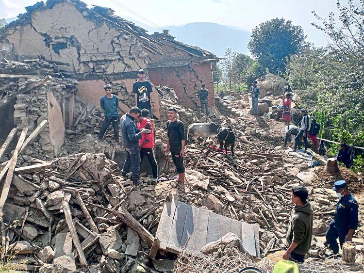 Nepal wird regelmäßig von Erdbeben heimgesucht. Hier ein Bild aus dem November 2022.